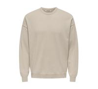 ONLY&SONS - ONSJOB RLX LS BOUCLE CREW KNIT silver lining - Gr. - XL