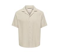 Only & Sons Freizeithemd mit Reverskragen Modell 'LATHAM' in Beige, Größe XL