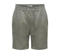 ONLY&SONS - ONSLAURENCE LINEN BLEND SHORTS NOOS Castor Gray - Gr. - L