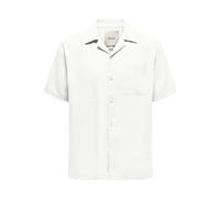 ONLY&SONS - ONSLAURENCE LINEN RESORT COLLAR SS NOOS Bright White - Gr. - M