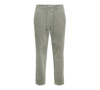 Cordhose ONLY & SONS "ONSLINUS TAP CORDUROY 0185 PANT NOOS", Herren, Gr. XXL, N-Gr, grau (castor gray), Cord, Obermaterial: 98% Baumwolle, 2% Elasthan, unifarben, regular fit normal, Hosen Cordhose (2