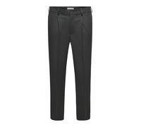 Chinohose ONLY & SONS "ONSMIRO TAILORED TAPERED 0346 PANT FRML", Herren, Gr. M, N-Gr, grau (dunkelgrau melange), Web, Obermaterial: 63% Polyester, 33% Viskose, 4% Elasthan, unifarben, regular fit lang