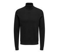 ONLY&SONS - ONSPHIL REG 12 STRUC ROLL NECK KNIT black - Gr. - S