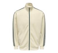 ONLY&SONS - ONSRIBER RLX LS ZIP STRIPE TRACK SWEAT Whitecap Gray - Gr. - L
