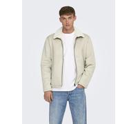 Only & Sons Regular Fit Bomberjacke mit Kunstfellkragen Modell 'ROYCE' in Beige, Größe L