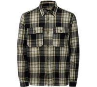 ONLY & SONS ONSSCOTT Herren Flanell-Hemd modisches Baumwoll-Hemd mit Brusttaschen 22019782 Schwarz/Weiß/Braun S