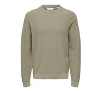 Only & Sons ONSTONY DS 12 LS WAFFLE CREW KNIT XXL 22032542 String (910189) Beige XXL