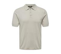ONLY & SONS Herren ONSWYLER Life REG 14 SS Polo Knit NOOS Poloshirt, Silver Lining, M
