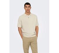 ONLY & SONS Poloshirt in Beige - 36% | Größe XXL | Herren Plussize