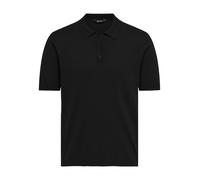 ONLY & SONS Herren Regular Fit Poloshirt Einfarbiges Basic Business Shirt ONSWYLER, Farben:Schwarz, Größe Pullover:L