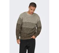 ONLY & SONS Pullover "Birk" in Dunkelbraun - Größe XXL | Herren Plussize
