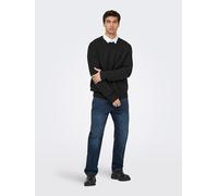 ONLY & SONS Pullover "Dale" in Schwarz - Größe S | Herren Plussize