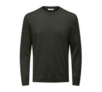 ONLY & SONS Pullover "Holger" in Dunkelgrün - Größe L | Herren Plussize