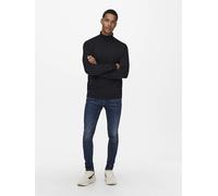 Herren O&S Dünner Rollkragen Strickpullover Langarm Shirt Basic Longsleeve Knitted Sweater ONSWYLER