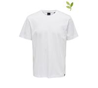 ONLY & SONS Herren Rundhals T-Shirt ONSMAX Life - Regular Fit XS S M L XL XXL, Größe:L, Farbe:White 22025208