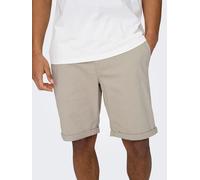 ONLY & SONS Shorts "Peter" in Beige - Größe S | Herren Plussize