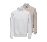 Only&Sons Sweat-Troyer Ceres im 2er-Pack Herren hellgrau, XXL