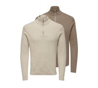 Only&Sons Sweat-Troyer Phil im 2er-Pack Herren beige, XXL
