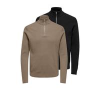 Only&Sons Sweat-Troyer Phil im 2er-Pack Herren braun, XL