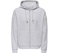 ONLY & SONS Sweatjacke in Hellgrau - 55% | Größe XS | Herren Sweatshirts Jacken