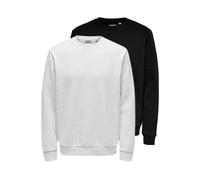 Only&Sons Sweatshirt Ceres im 2er-Pack Herren hellgrau, XXL