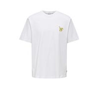 only & sons - T-Shirt mit Pikachu - Onspokemon weiß - Gr. - L
