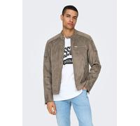 ONLY & SONS Übergangsjacke in Taupe - Größe L | Herren Plussize