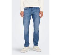 Only & Sons - Weft Reg Jax Medium Blue Denim - Jeans - Blau - W34 / L34 - 99% Baumwolle, 1% Elastan,Denim Blau W34 / L34
