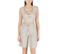 Only Spring Summer Set: Beige Hosenanzug mit Top und Shorts - Größe: S