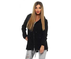 ONLY Starry Long Spring Parka Damen Übergangsjacke, Größe:S, Farbe:Schwarz (Black)