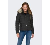 Only Shaped Fit Steppjacke mit Kunstfellbesatz Modell 'NEWLUNA' in Black, Größe M