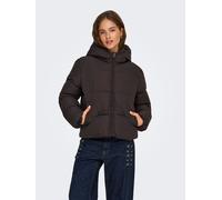 ONLY Steppjacke "ONLJUTA SHORT PUFFER OTW NOOS" mit Kapuze Kunstfaser (70661650-M) chocolate torte