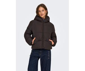 ONLY Steppjacke "ONLJUTA SHORT PUFFER OTW NOOS" mit Kapuze Kunstfaser (70661650-M) chocolate torte