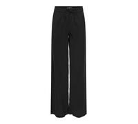 ONLY - Stoffhose mit weitem Bein und elastischem Bund schwarz - Gr. - 32
