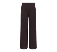 ONLY - Stoffhose mit weitem Bein und hohem Bund braun - Gr. - L