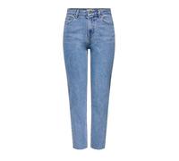 Only Emily High Waist Straight Raw Crop Ankle Mae07 Jeans 28 Light Blue Denim (Herstellerartikelnummer: 15171550-LightBlueDenim-32-28)