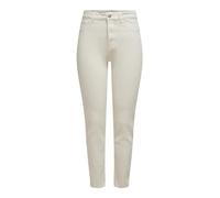 Only Emily Life High Waist Straight Crop Ankle Color Jeans 25 Ecru (Herstellerartikelnummer: 15175323-Ecru-32-25)