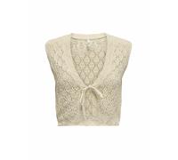 ONLY - ONLCHILI S/L STRING VEST KNT NOOS ecru - Gr. - S