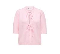 Strickjacke ONLY "ONLSIMONI 2/4 BOW CARDIGAN KNT NOOS", Damen, Gr. XS, potpourri, Strick, Obermaterial: 74% Polyacryl, 24% Polyester, 2% Elasthan, meliert, unifarben, relaxed fit normal, Rundhals, Str