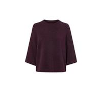 Strickpullover ONLY "ONLSIMONI 3/4 PULLOVER KNT NOOS", Damen, Gr. M, lila (mauve wine detail:melange), Strick, Obermaterial: 74% Polyacryl, 24% Polyester, 2% Elasthan, meliert, regular fit hüftlang, R