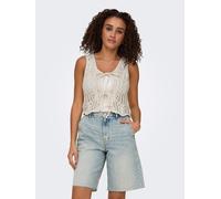 ONLY Strickweste in Creme - Größe M | Damenjacken