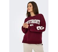 ONLY Sweatshirt in Bordeaux - Größe S | Damen Sweatshirts Jacken