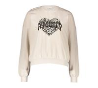 Sweatshirt ONLY "ONLLAUREN L/S LEO O-NECK CC SWT", Damen, Gr. S, birch print:amour, lau leo, Sweatware, Obermaterial: 60% Baumwolle, 40% Polyester, regular fit hüftlang, Rundhals, Rippbündchen, Sweats