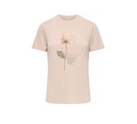 Kurzarmshirt ONLY "ONLFREE LIFE MODAL S/S ATELIER TOP JRS", Damen, Gr. XL, sepia rose print:free desert flowerful, Jersey, Obermaterial: 70% Modal, 30% Polyester, bedruckt, regular fit normal, Rundhal