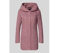 Only Taillierter Mantel mit Kapuze Modell 'SEDONA' in Altrosa, Größe XS
