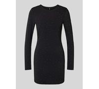 Only Tailliertes Freizeitkleid mit Strasssteinbesatz Modell 'ZITA' in Black, Größe M