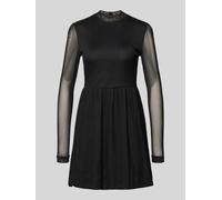 Only Tailliertes Minikleid aus Mesh Modell 'ERICA' in Black, Größe M
