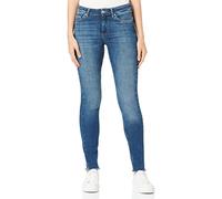ONLY TALL Women's Onlblush Mid Sk ANK Raw DNM Rea19 TLL Jeans, Medium Blue Denim, M/34