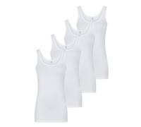 ONLY Tank Top Damen Baumwolle Stretch Slim Fit Onllive LUV 4er Pack Set Basic Shirt Rundhals Trägershirt Ärmellos Oberteile Einfarbig, Größe:XXL, Farbe:Pack 2