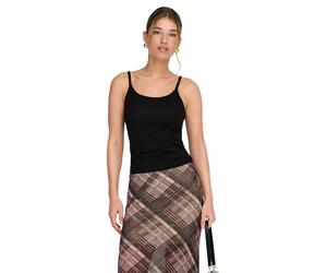 Only Tanktop Love Schwarzes Basic aus Baumwoll-Stretch S Regular Fit